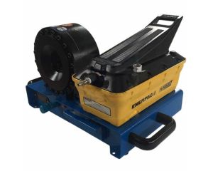 Mobile hose crimping machine pneumatically operated 1/4" - 1" BSP